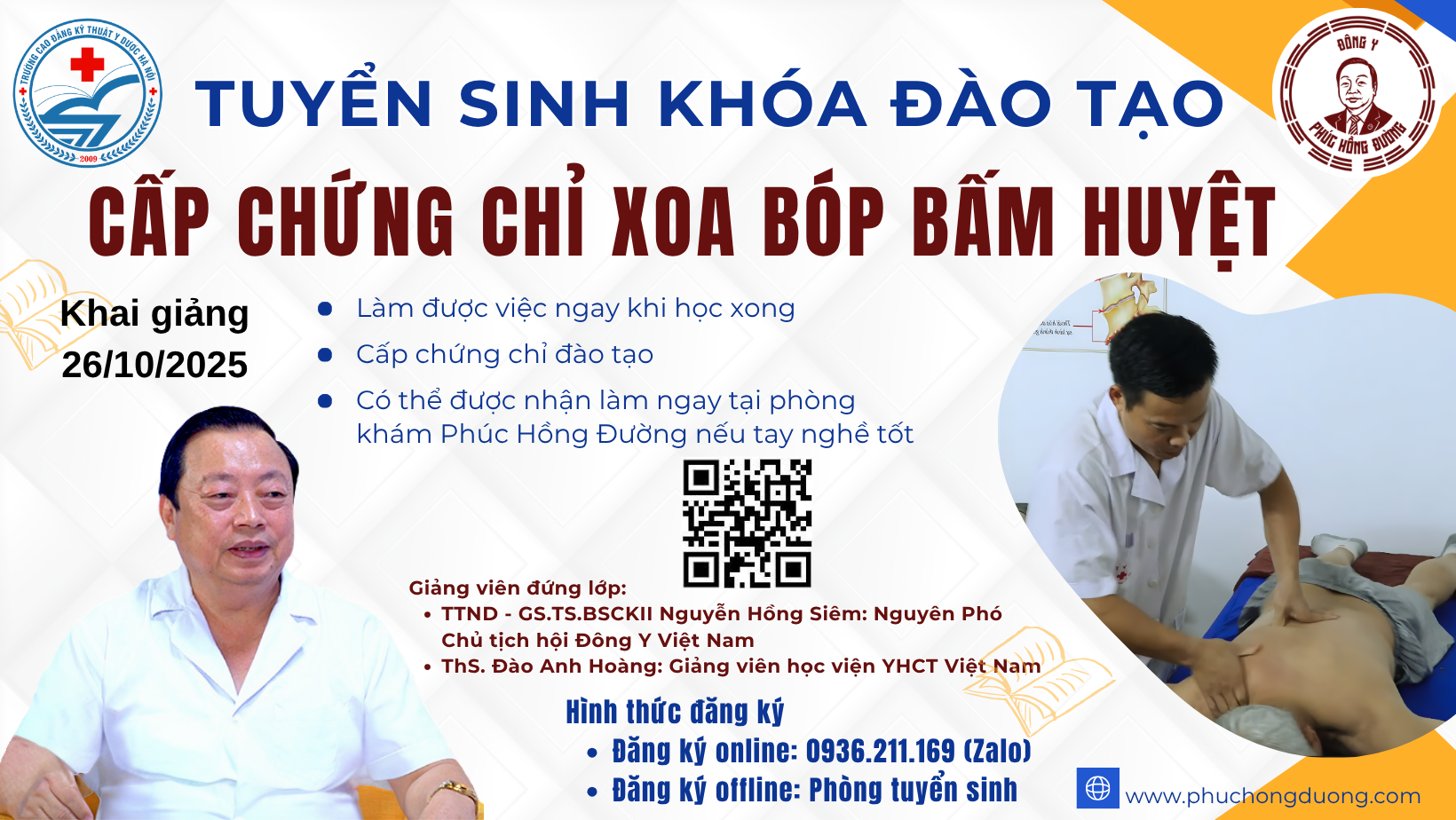 khóa học xoa bóp bấm huyệt
