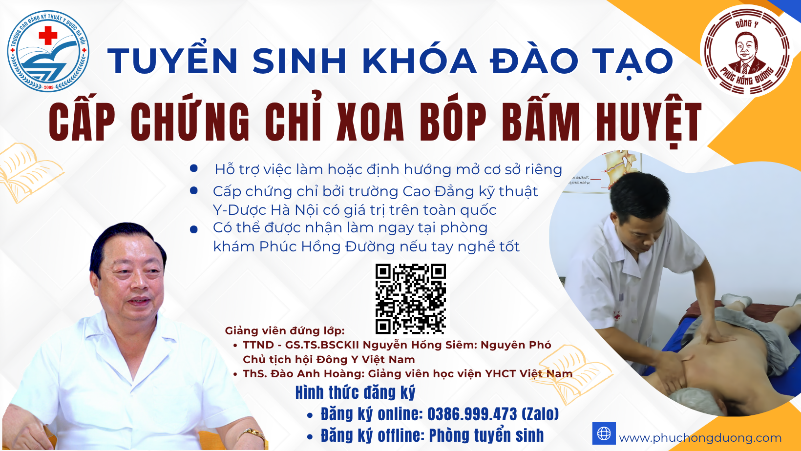 Cấp chứng chỉ đào tạo xoa bóp bấm huyệt